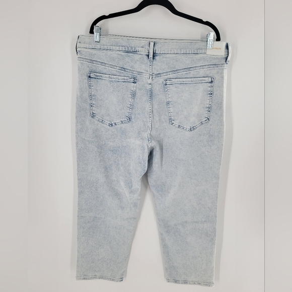 EXPRESS Slim Super High Rise Light Wash women's Jeans 18S New Ankle - Picture 3 of 5